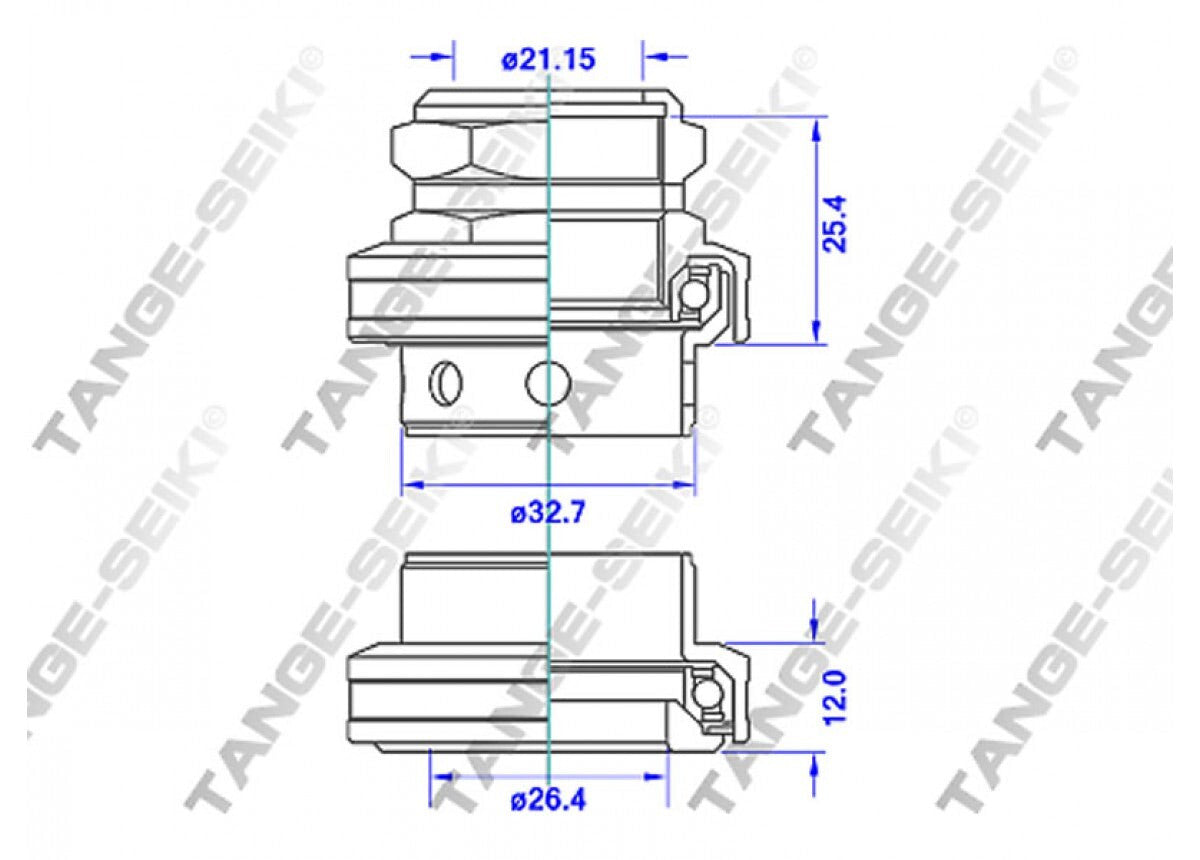 Genuine Tange MX-125 Chrome & Black Headset