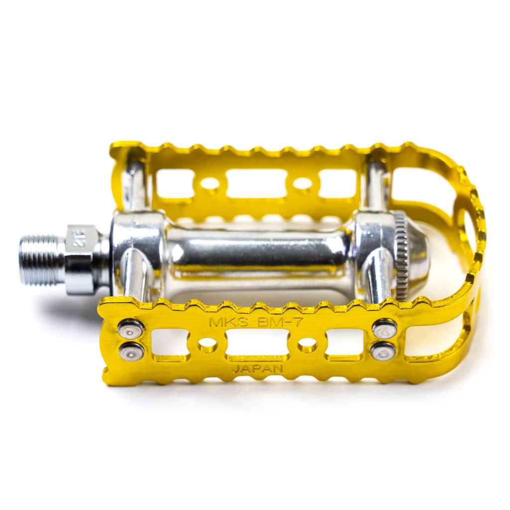 MKS BM-7 Pedals 9/16" - Pair - Gold