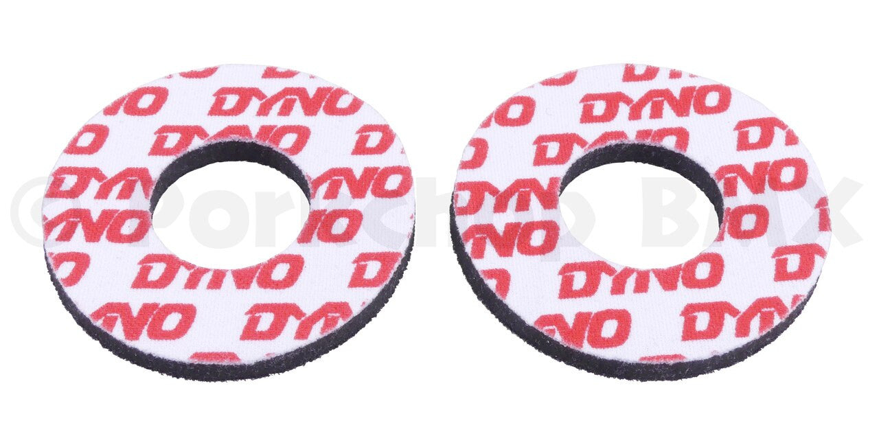 ProBMX Flite Style Dyno White & Red Grip Donuts