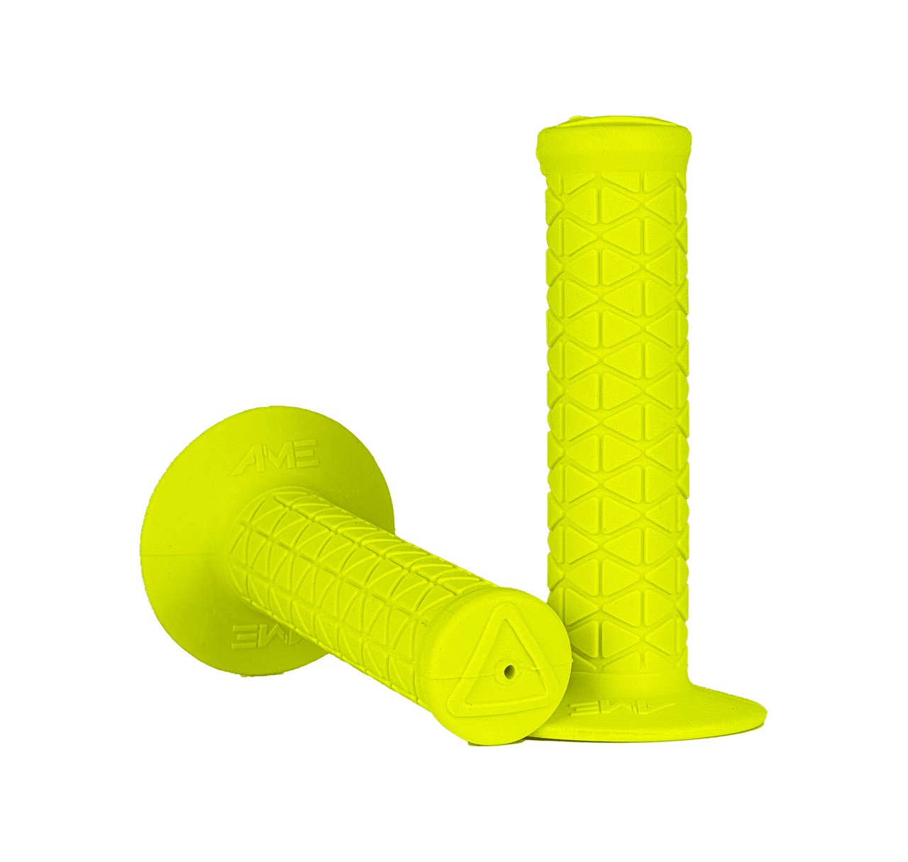 AME Tri Grips Fluro Yellow Pair