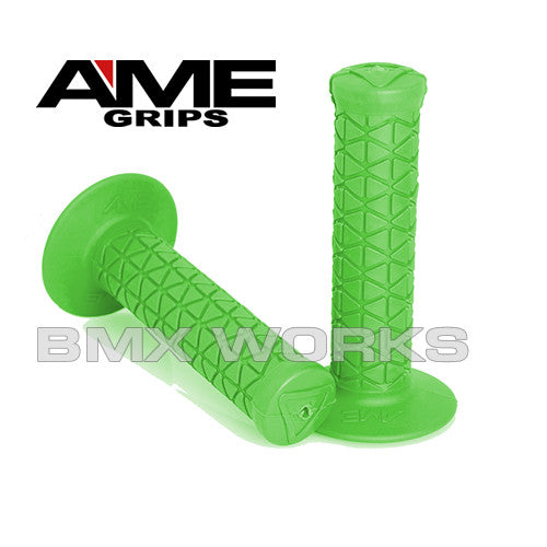AME Tri Grips Green Pair