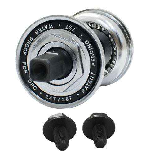 YST American 3 Piece Crank Bottom Bracket Conv Kit WP - UPC Chrome