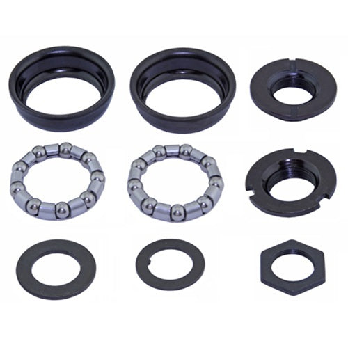 First American 1 Piece Crank Bottom Bracket Set 24 tpi Black