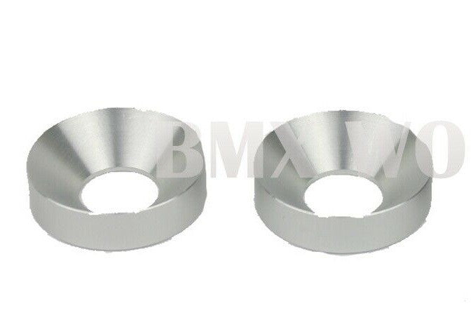 Redline Flight Style Crank Washers Pair - Silver