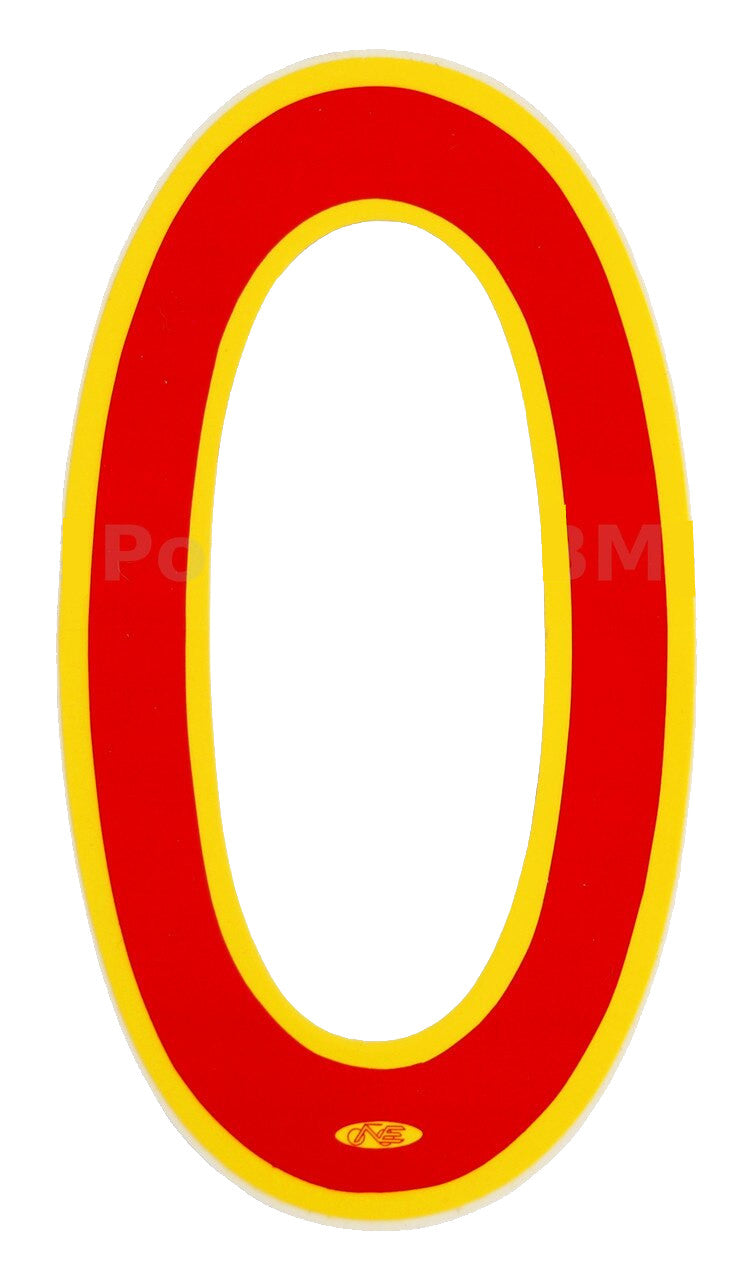 Neal Enterprises Proline 6" Numbers Red & Yellow