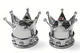 BMX Crown Valve Caps Pairs - Chrome