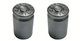 BMX Bullet Shell Casing Valve Caps Pairs - Grey