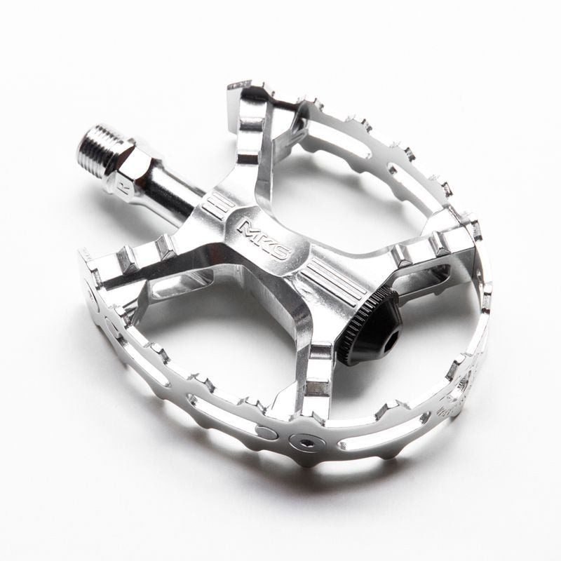 MKS XC-III Bear Trap Pedals Silver 9/16" Pair