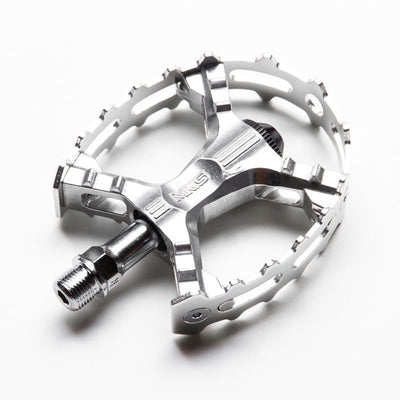 MKS XC-III Bear Trap Pedals Silver 9/16" Pair