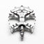 MKS XC-III Bear Trap Pedals Silver 9/16" Pair