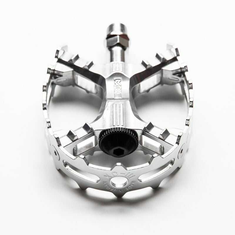 MKS XC-III Bear Trap Pedals Silver 1/2" Pair