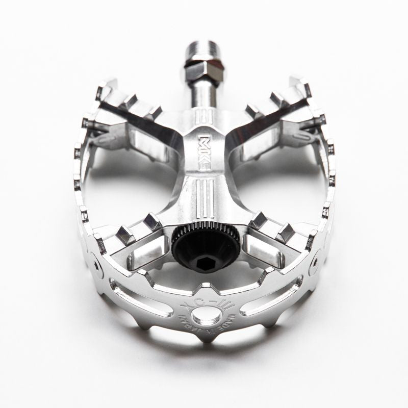 MKS XC-III Bear Trap Pedals Silver 9/16" Pair