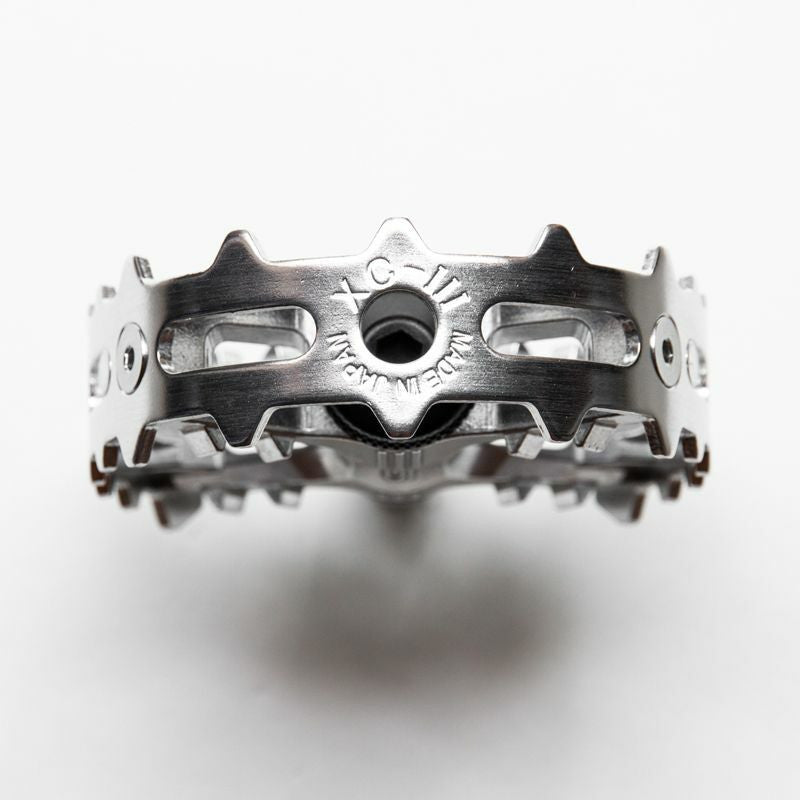 MKS XC-III Bear Trap Pedals Silver 1/2" Pair