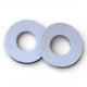 ProBMX Flite Style BMX Bicycle Foam Grip Donuts - Plain White - Pairs