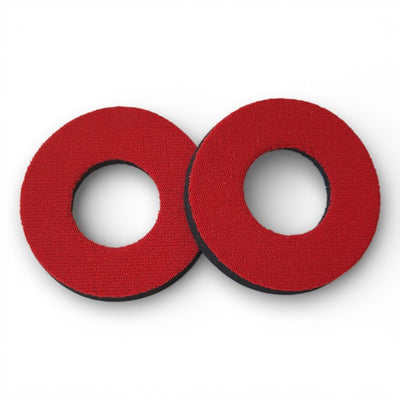 ProBMX Flite Style BMX Bicycle Foam Grip Donuts - Plain Red - Pairs