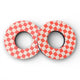 ProBMX Flite Style BMX Bicycle Foam Grip Donuts - Checker Pink & White - Pair