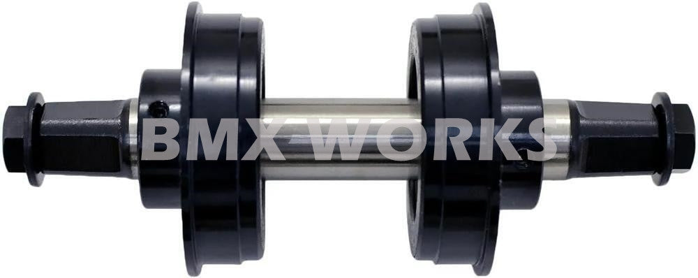 YST American 3 Piece Crank Bottom Bracket Conv Kit Sealed - Black