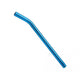 Seat Post Aluminium Fluted Layback 22.2mm x 400mm - Bright Blue