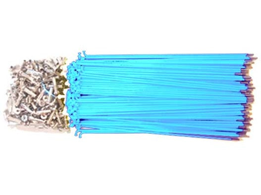 Light Blue Spokes 14g x 184mm Long - Pack of 144