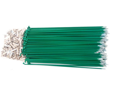 Green Spokes 14g x 187mm Long - Pack of 144