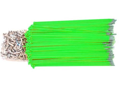 Fluro Green Spokes 14g x 187mm Long - Pack of 144