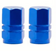 BMX Valve Caps Type #3 - 1 Pair - Dark Blue