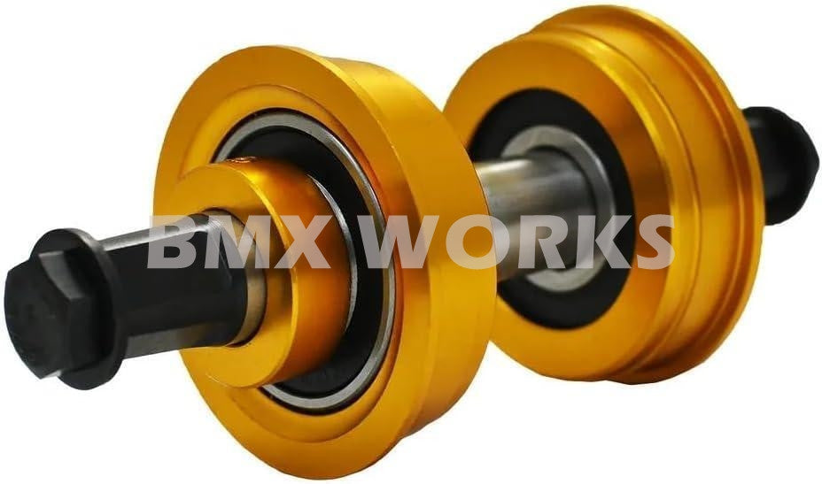 YST American 3 Piece Crank Bottom Bracket Conv Kit Sealed - Gold