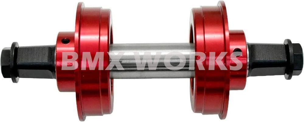 YST American 3 Piece Crank Bottom Bracket Conv Kit Sealed - Red