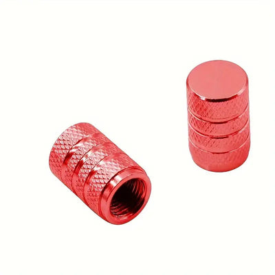 BMX Valve Caps Type #6 - 1 Pair - Red