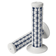 AME Dual Grips - White Over Dark Blue Pair