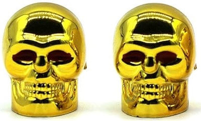 BMX Skeleton Valve Caps Pairs - Gold