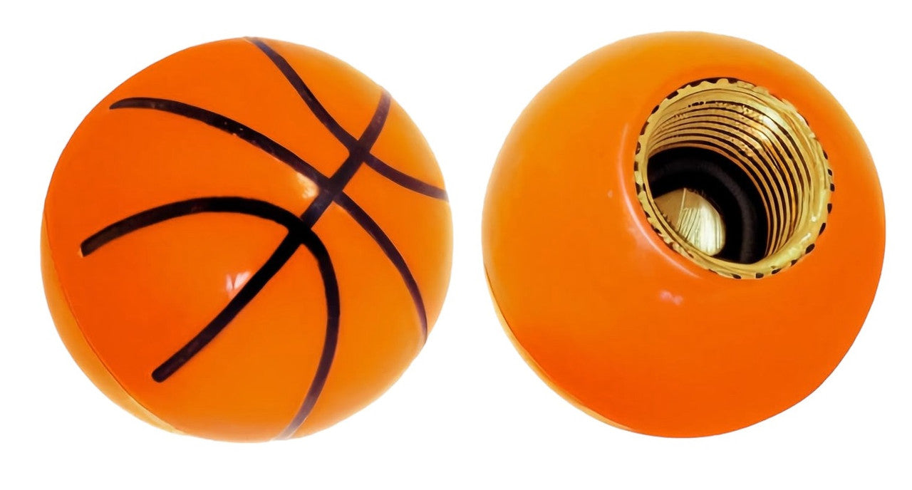 BMX Basketball Valve Caps Pairs - Orange