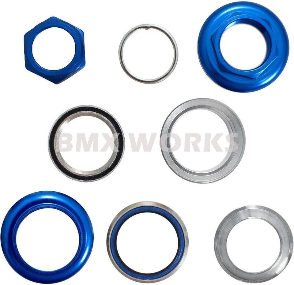 ProBMX MX-5 Alloy BMX Headset 1" Threaded - Dark Blue