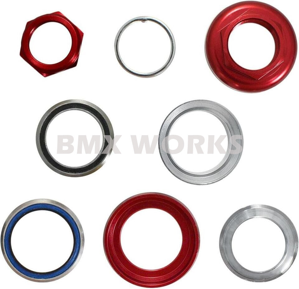 ProBMX MX-5 Alloy BMX Headset 1" Threaded - Red