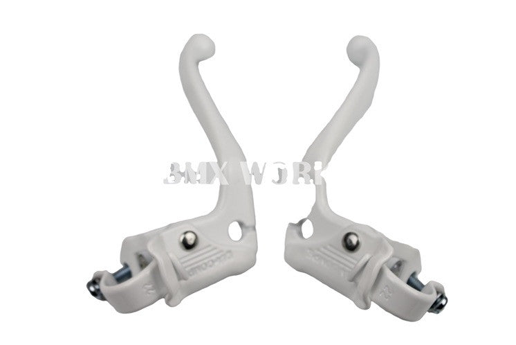 Dia-Compe MX132 - 45 Deg Pre Bent Lever - Pair -  White