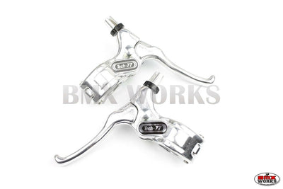 Tech-77 Levers (with lock) Pairs - Silver & Silver