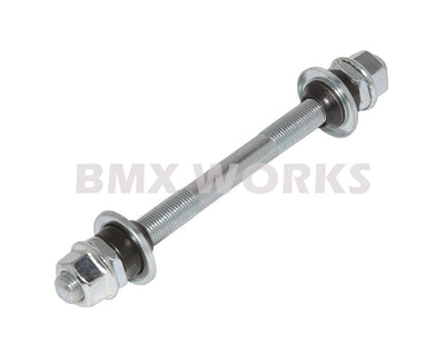 ProBMX Axle 3/8'' x 26 tpi x 155mm Long Steel - Silver & Silver