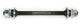 ProBMX Axle 3/8'' x 26 tpi x 140mm Long Ch-Mo - Black & Silver
