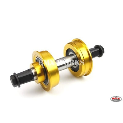 YST American 3 Piece Crank Bottom Bracket Conv Kit Sealed - Gold