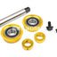 YST American 3 Piece Crank Bottom Bracket Conv Kit Sealed - Gold
