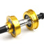 YST American 3 Piece Crank Bottom Bracket Conv Kit Sealed - Gold