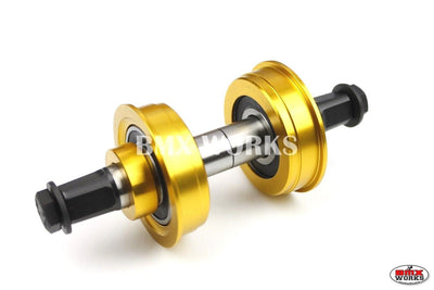 YST American 3 Piece Crank Bottom Bracket Conv Kit Sealed - Gold