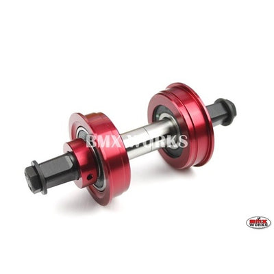 YST American 3 Piece Crank Bottom Bracket Conv Kit Sealed - Red