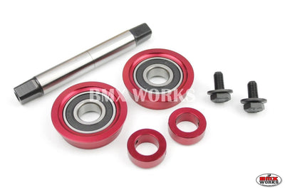 YST American 3 Piece Crank Bottom Bracket Conv Kit Sealed - Red