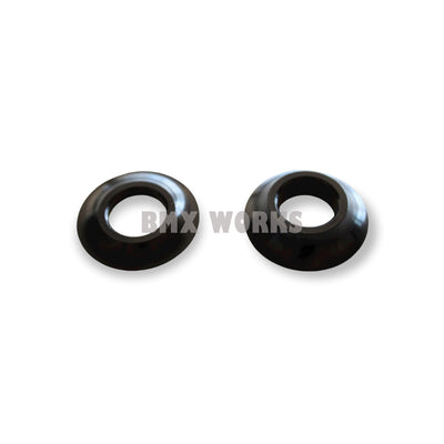 ProBMX Mid or American Bottom Bracket Spare Cones 19mm Black - Pair