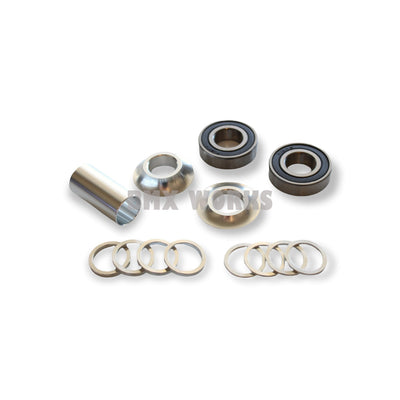 ProBMX Mid Bottom Bracket Suits 22mm Axle Silver