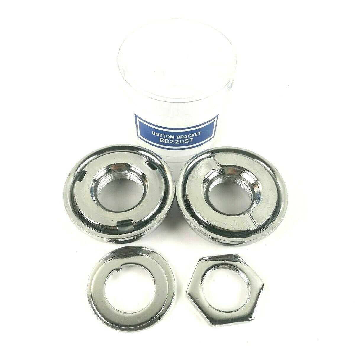 Tange American 1 Piece Crank Bottom Bracket Set 24 tpi Chrome