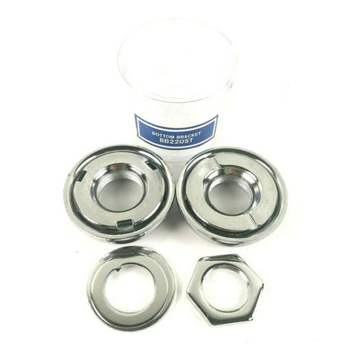 Tange American 1 Piece Crank Bottom Bracket Set 24 tpi Chrome
