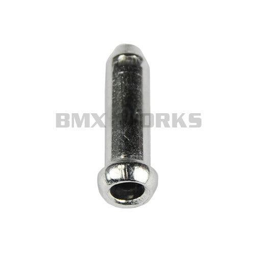Brake Cable End Cap 3.2mm x 15mm Silver Aluminium