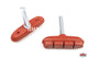 Dia-Compe Cantilever U-Brake Pads OPC-12 - Pairs - Salmon